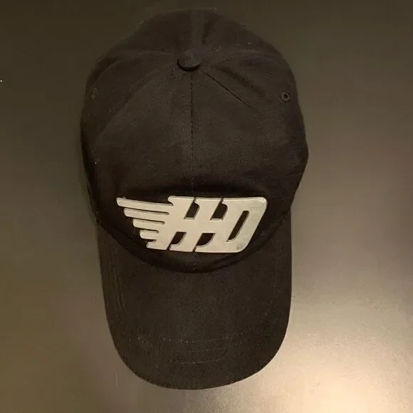 Black Harley Davison adjustable hat w/Metal - Picture 5 of 13